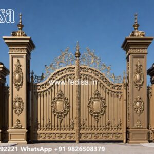 Strong And Stylish Gate Design Ideas Main Gate Wooden Door Design No-3063