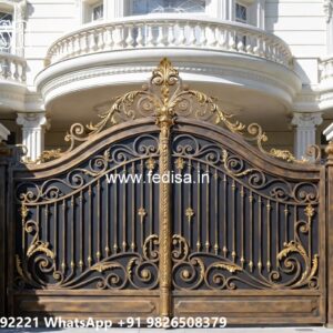 Stylish Front Gate Design Collection Main Gate Steel Door Design No-3124