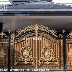 Elegant Gate Design For Entrance Gate Pillar Granite Design No-3234
