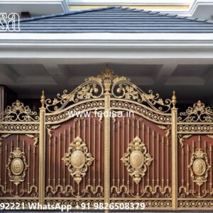 Beautiful Steel Gate Design Collection Flat Bar Gate Design No-3242