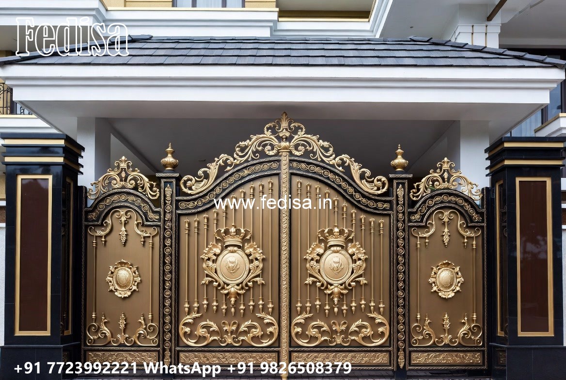 Gate Design Ideas With Security Features Shutter Gate Design For Home No-3252