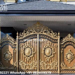 Gate Design Ideas With Unique Patterns Double Door Gate Design Iron No-3257