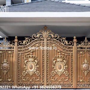 Beautiful House Gate Design Collection Steel Sheet Gate Design No-3274