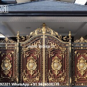 Luxury Wooden Gate Designs For Villas Panel Gate Design No-3285