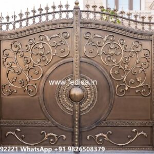 Entry Gate Ideas For Villas Iron Jali Gate Design No-3413