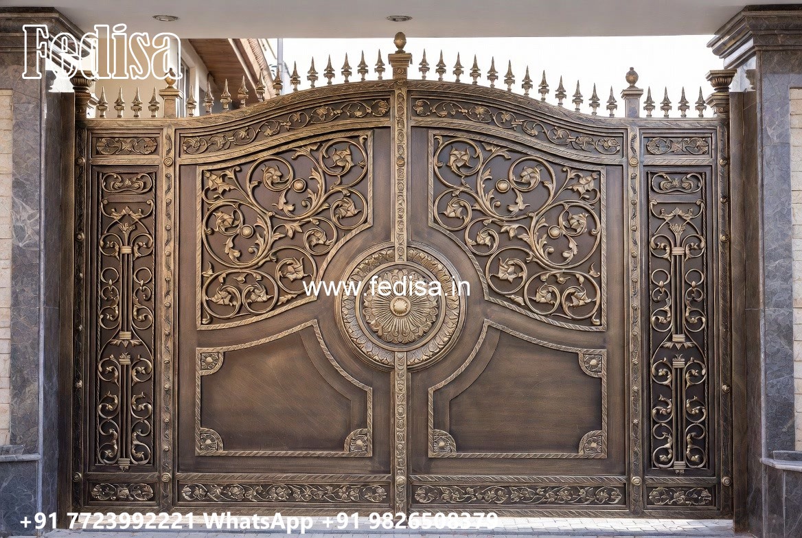 Stylish Steel Gate Designs Main Gate Porch Design No-3421