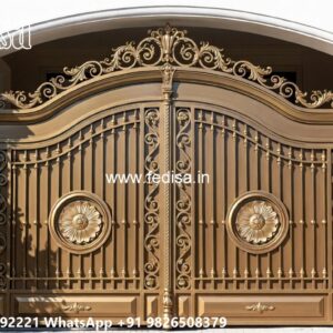 Strong And Stylish Gate Design Ideas Main Wooden Gate Design No-3475