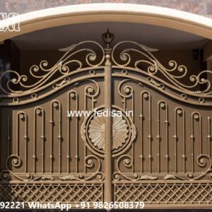 Best Gate Design Ideas For Modern Homes Steel Gate With Hpl Sheet No-3552