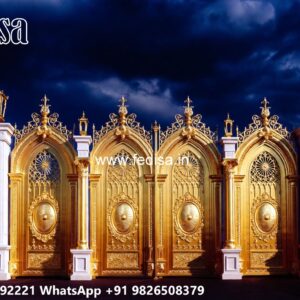 Elegant Front Gate Design Trends Grill Compound Wall No-3581