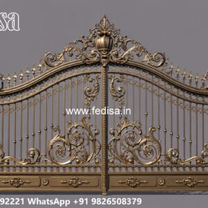 Stylish Gate Design Ideas For Entryway Iron Channel Gate Design No-3596