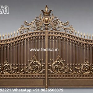 Attractive Front Gate Design Collection Folding Sliding Gate Design No-3632