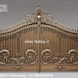 Trending Gate Design Ideas For Entryway Gate Side Pillar Design No-3653