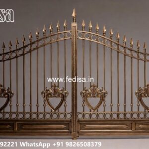 Modern Iron Gate Design Trends Two Door Gate Design No-3704