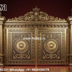 Creative Backyard Gate Designs Temple Grill Gate Design No-3740