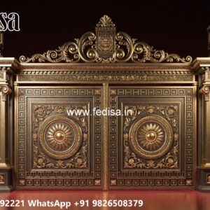 Elegant Entrance Gate Designs Double Door Gate Design Wood No-3781