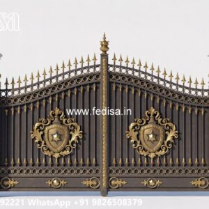 Gate Design Ideas For Every Budget 5 Fold Steel Gate Design No-3815