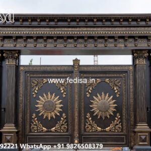 Creative Front Gate Designs Main Gate Design With Boundary Wall No-3854