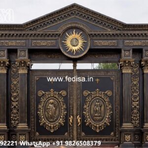 Stylish Gate Design Ideas For 2030 Main Gate Cement Design No-3896