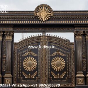 Creative Front Gate Design Ideas 7 Feet Iron Gate Design No-3931