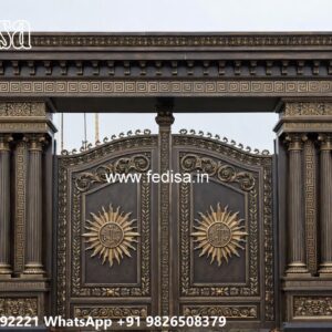 Stylish Gate Design For Home Entrance Main Gate Concrete Design No-3967
