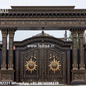 Elegant Gate Design Inspiration Collection Sliding Iron Main Gate Design No-3972