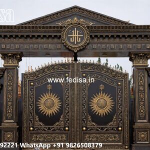 Elegant Gate Design Collection Steel Boundary Wall Railing Design No-3982