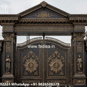 Beautiful Gate Design Ideas For Houses Front Gate Color Design No-3995