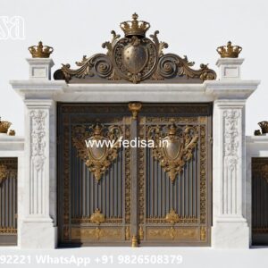 Unique Gate Design Ideas For Entry Double Sliding Gate Design No-4013