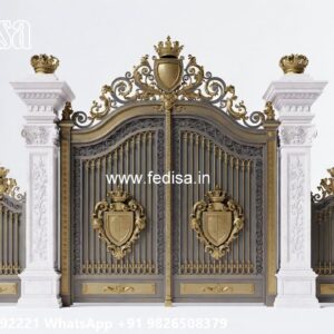 Modern Gate Design Ideas For Budget Homes Iron Boundary Gate No-4046