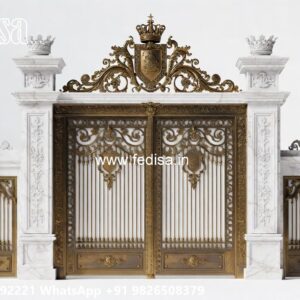 Modern Gate Design Ideas For Stylish Entry Glass Gate Design For Shop No-4061