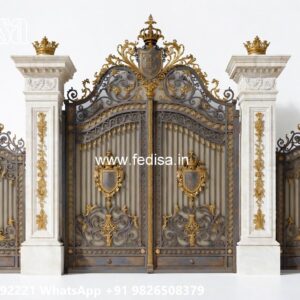 Best Gate Design Ideas For Modern Houses Big Gate With Small Gate No-4064