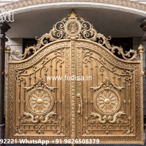 Grand Entrance Gate Designs Front Gate Paint Design No-4154