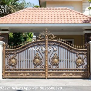 Unique Front Gate Design Collection Fancy Iron Main Gate Design No-4318