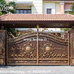 Stylish Gate Design Ideas For Villas Double Door Room Gate Design No-4365