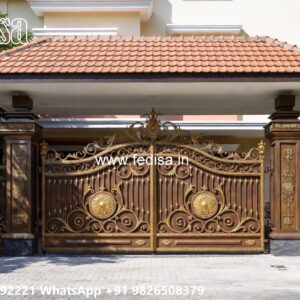 Beautiful Gate Design Ideas For Villas Wrought Iron Gate For Front Door No-4382
