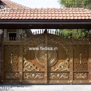 Stylish Gate Design Trends For Entryway Entrance Gate Roof Design No-4412