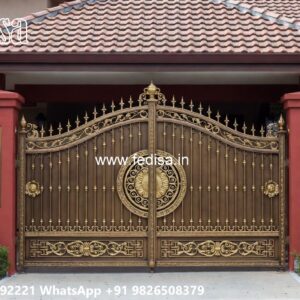 Stylish Gate Design Ideas For Entryway Double Palla Gate No-4420