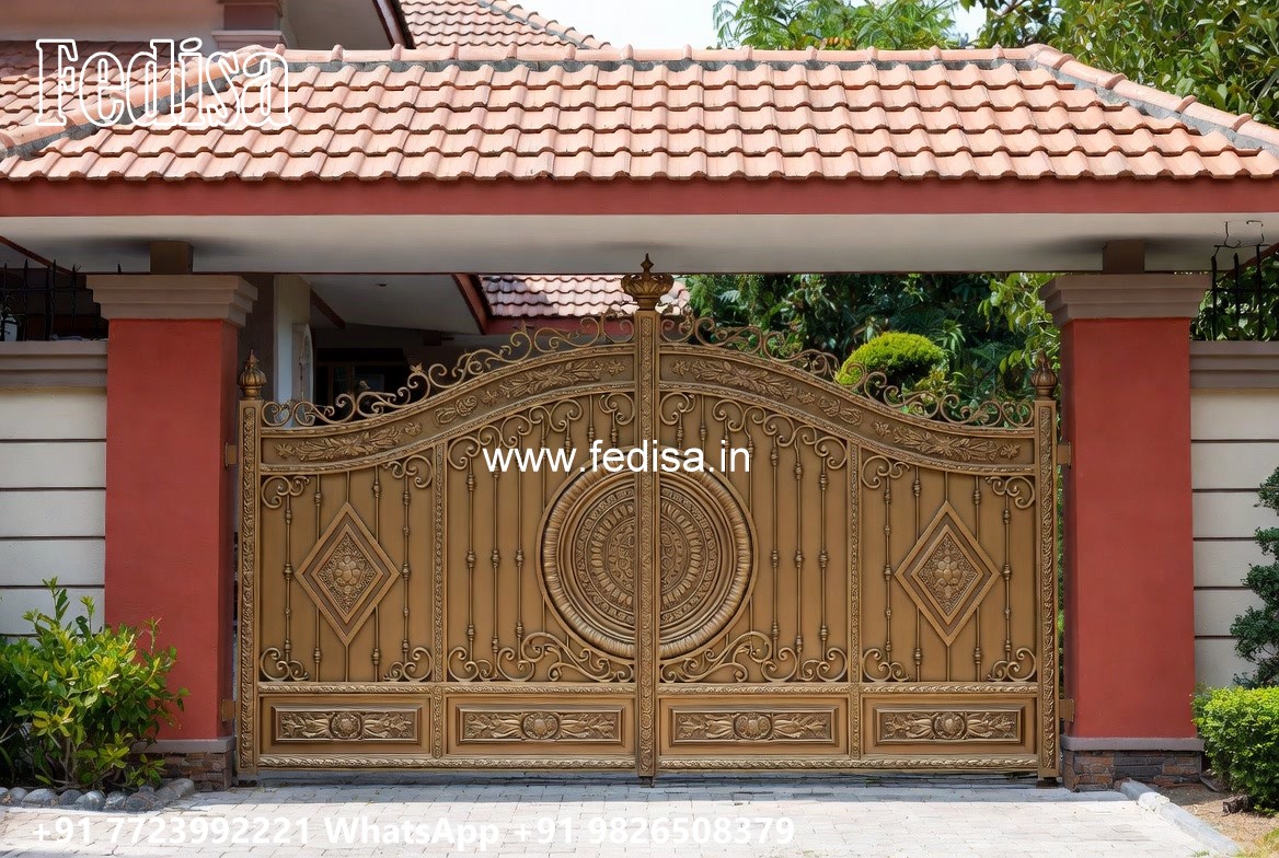 Creative Gate Design Ideas For Houses Single Gate Color No-4434