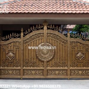 Beautiful Entry Gate Design Collection Steel Compound Gate No-4451