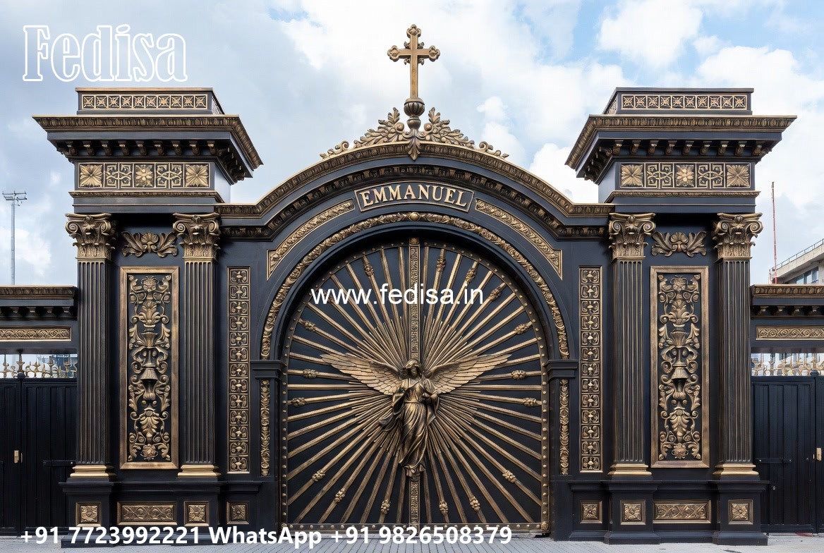 Creative Gate Design Ideas For Entrance Big Gate Color No-4472