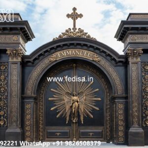 Unique Gate Design Concepts For Entryways Sliding Gate With Wicket Gate No-4504