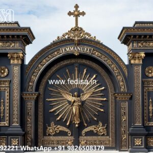 Strong Iron Gate Design Ideas Industrial Factory Gate Design No-4526