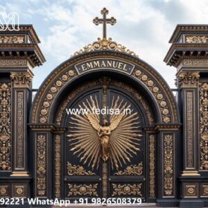 Eye-catching Gate Designs For Front Yard Gi Pipe Main Gate Design No-4543