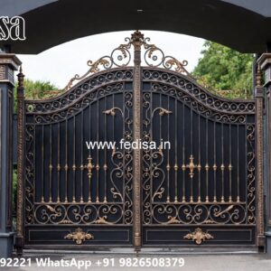 Premium Gate Design Ideas For Bungalows Grill Design Above Main Gate No-4567