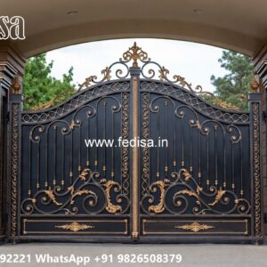 Elegant Villa Gate Design Collection Rod Iron Fence Designs No-4570