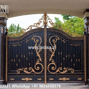 Heavy Security Gate Design Inspiration Main Gate Round Design No-4592