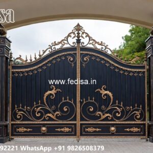 New Main Gate Design Trends Front Wooden Gate Design No-4598