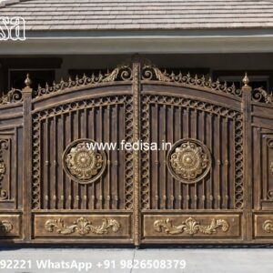 Elegant Entrance Gate Designs Sliding Gate Pillar Design No-4605