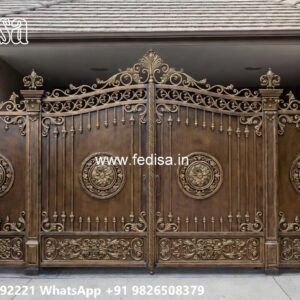 Front Gate Design Trends 2032 Double Door Grill Gate No-4615