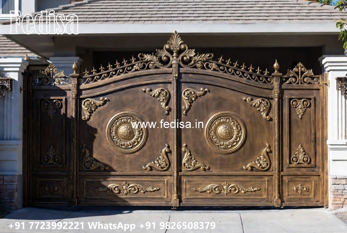 Modern Gate Designs You?ll Love Big Steel Gate Design No-4642